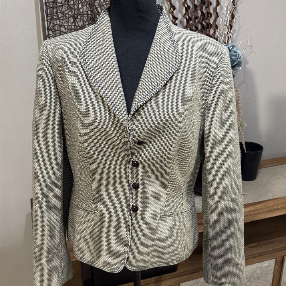 Liz Claiborne Textured Tweed Blazer Jacket – Size 14